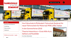 Desktop Screenshot of fahrschule-zembrod.de