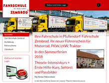 Tablet Screenshot of fahrschule-zembrod.de